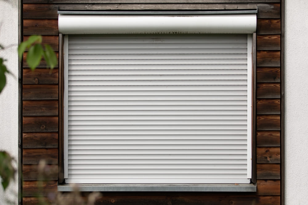 Roller shutters installed on a window